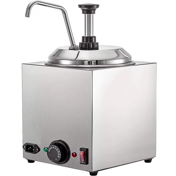 Commercial Nacho Cheese Warmer Dispenser - Macchina per Sciogliere Cioccolato in Acciaio