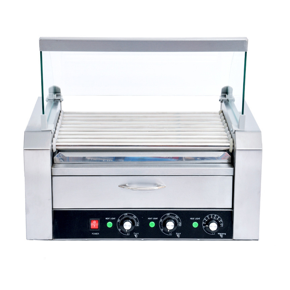 Hot Dog Roller Grill Commercial - HHD09A Griglia a Rulli per Hot