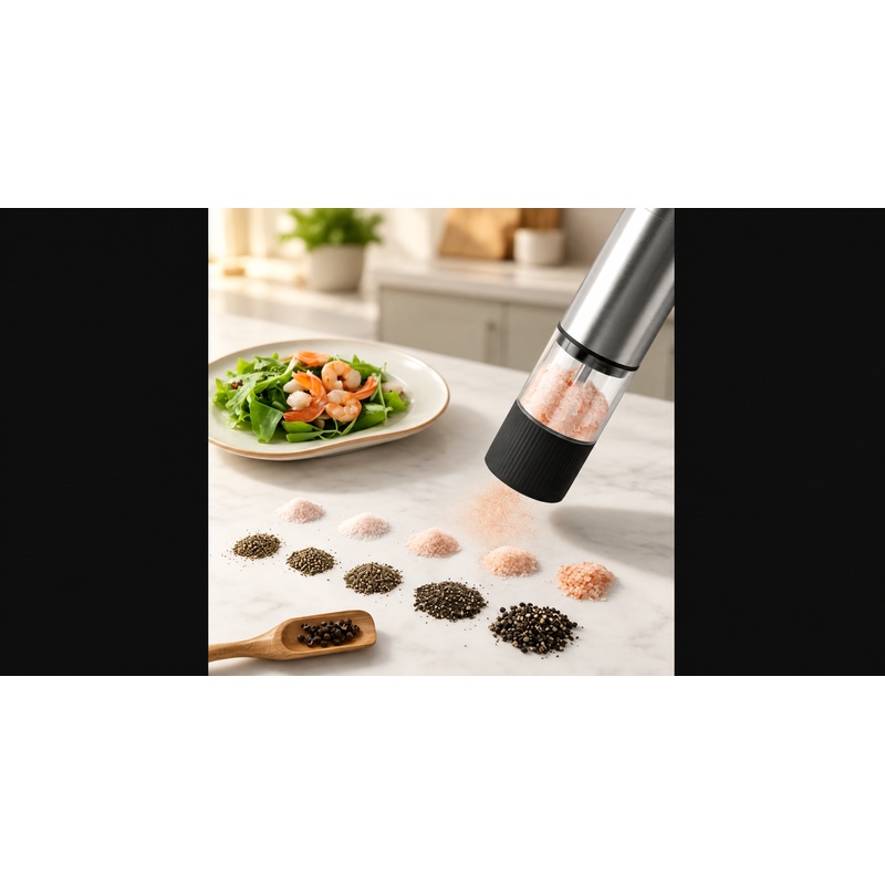 Popcorn Seasoning Salt Butter - Macinino elettrico ricaricabile tramite USB per