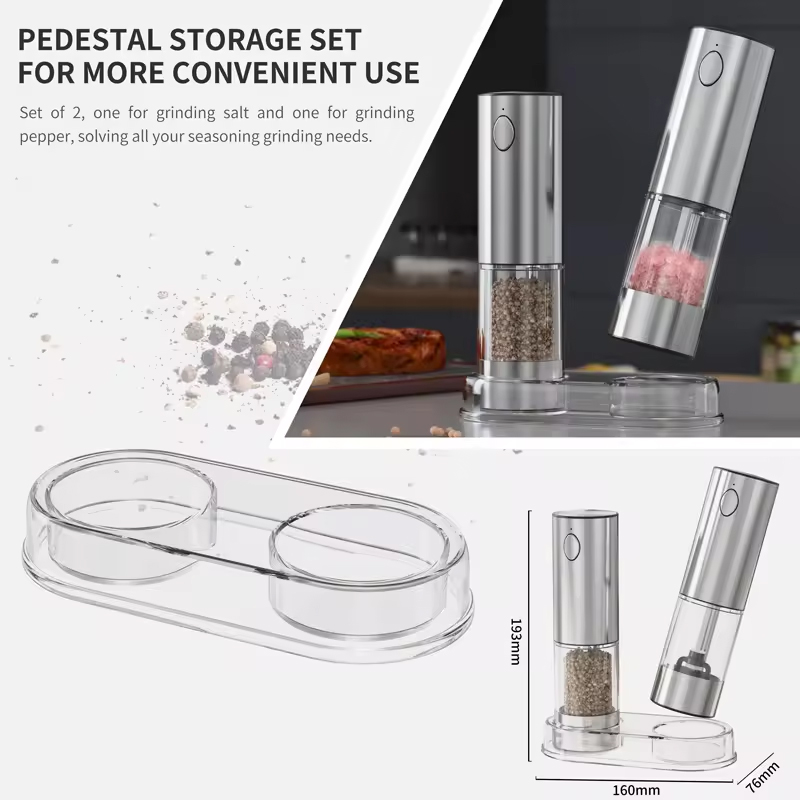 Popcorn Seasoning Salt Butter - Macinapepe automatico ricaricabile tramite USB Macinapepe
