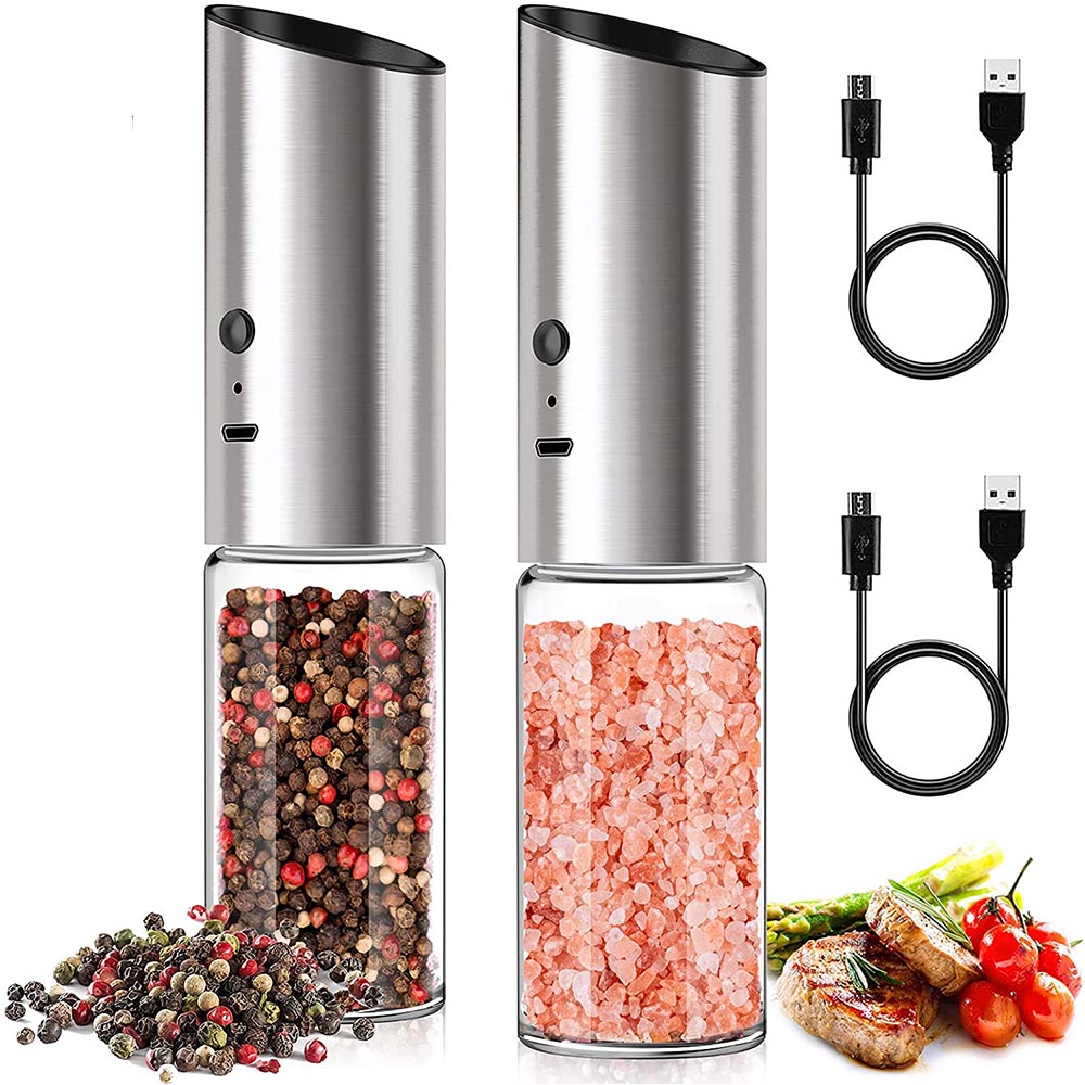 Popcorn Seasoning Salt Butter - Set macinapepe elettrico per sale e