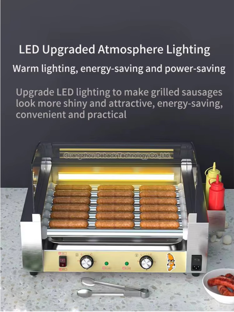 Hot Dog Roller Grill Commercial - Nuova Macchina Commerciale per Grigliare Salsicce