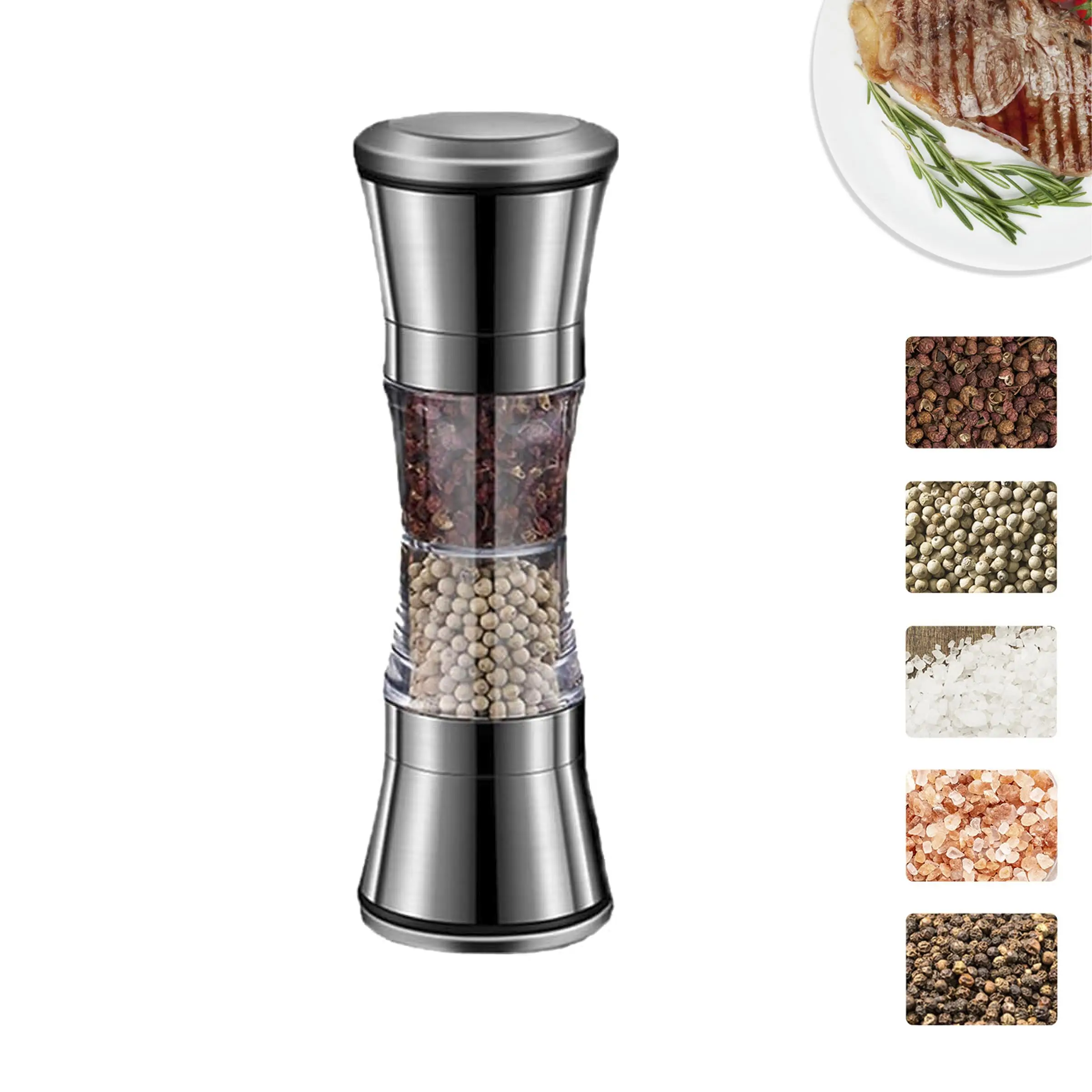 Popcorn Seasoning Salt Butter - Macinino manuale 2 in 1 in