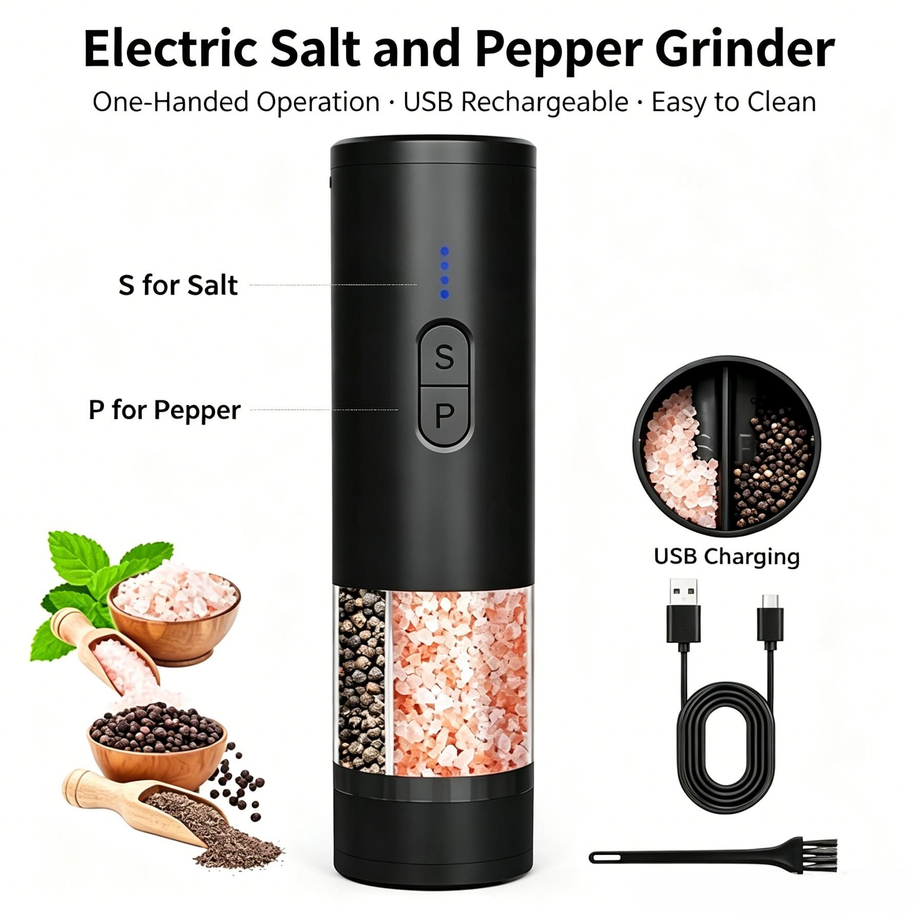 Macinapepe Ricaricabile, Luce  - Popcorn Seasoning Salt Butter recensione e prezzo