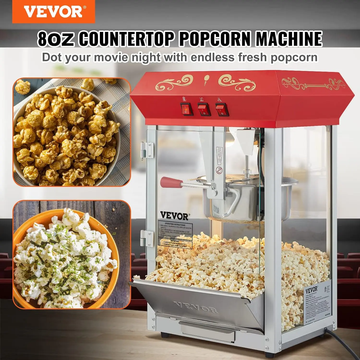 Macchina per popcorn professio - Commercial Popcorn Machine 8Oz Kettle recensione e prezzo