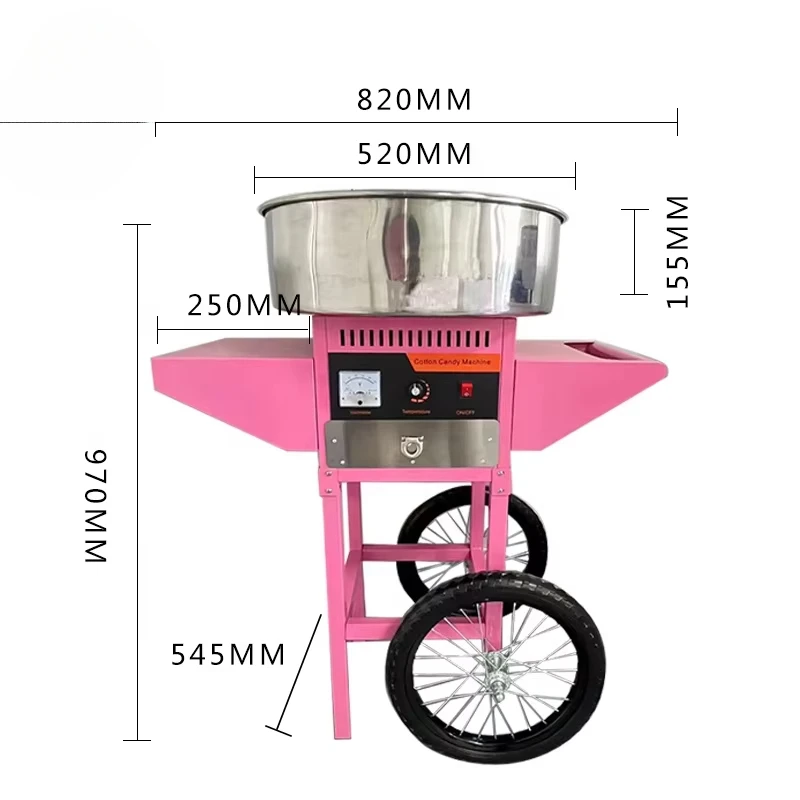 Grande Carrello per Zucchero F - Commercial Cotton Candy Cart recensione e prezzo
