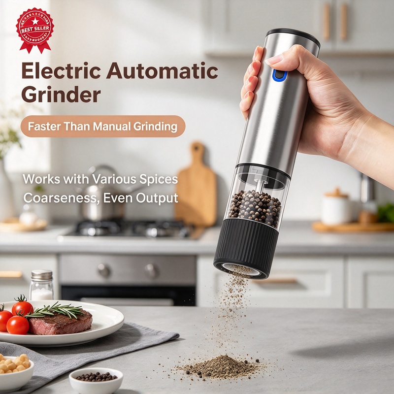 Macinino elettrico per sale e  - Popcorn Seasoning Salt Butter recensione e prezzo