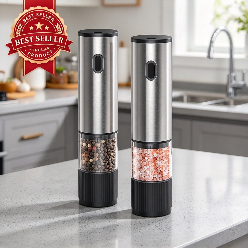Macinino elettrico per sale e  - Popcorn Seasoning Salt Butter recensione e prezzo